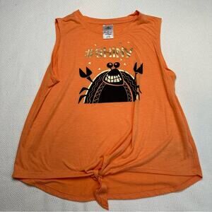 Disney #shiny crab tie front tank top Moana your welcome